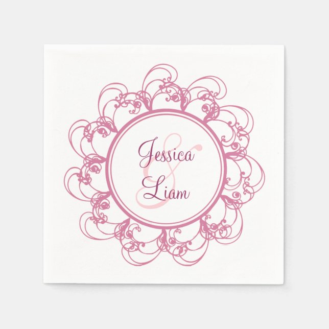 Extravagant Floral Napkin Serviette (Vorderseite)