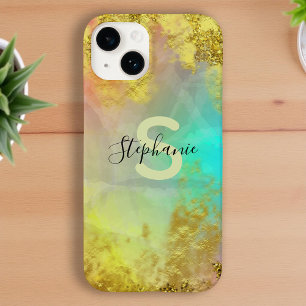 Extravagant Glam Abstrakt Gold Metallic Foil Glitz Case-Mate iPhone 14 Hülle