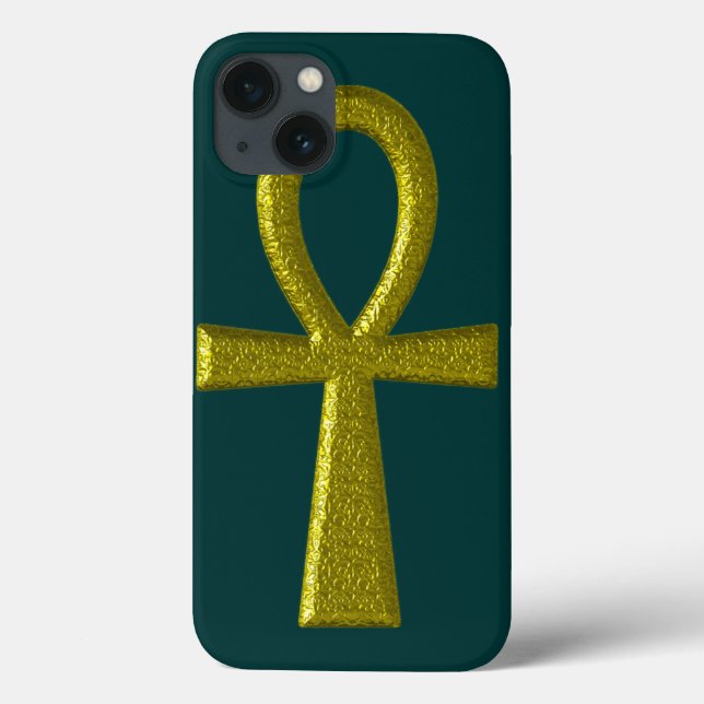 Extravagant Gold Ankh Case-Mate iPhone Hülle (Rückseite)