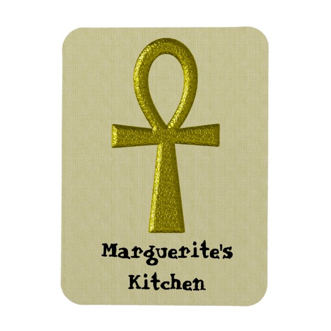 Extravagant Gold Ankh Flex Megnet Magnet (Vertikal)