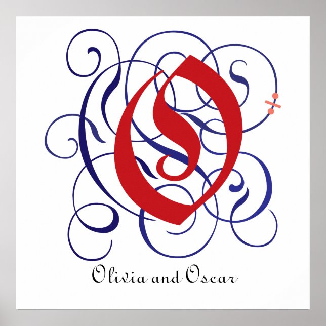 Extravagant Gothic Caps Letter O, 300dpi PNG Poste Poster (Vorne)