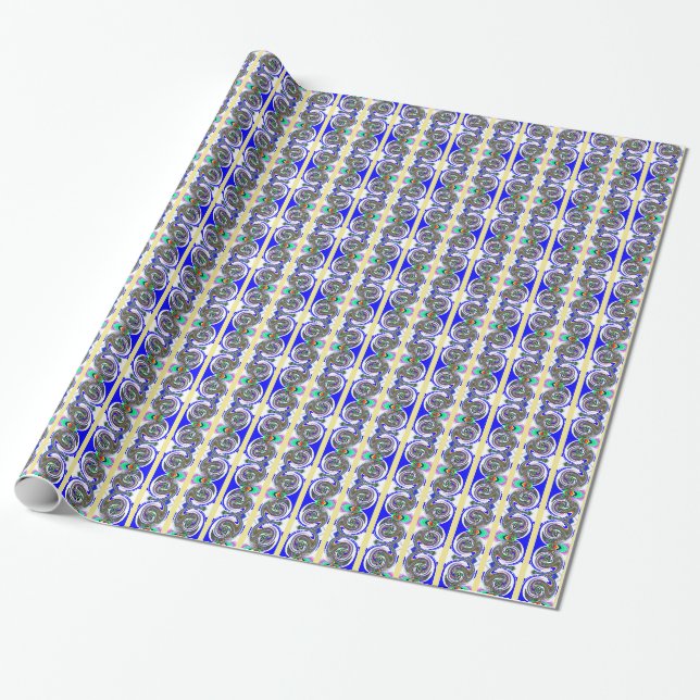 Extravagant grau geschenkpapier (Ungerollt)