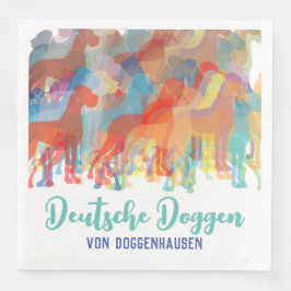 Extravagant Great Dane Napkins Serviette
