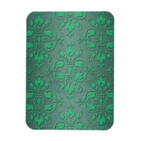 Extravagant Green Two Tone Damask