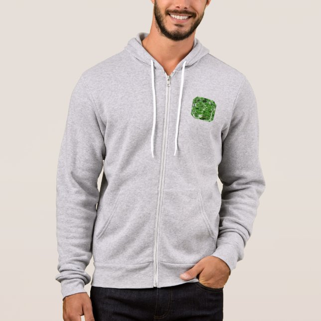Extravagant grüner Diamant Hoodie (Vorderseite)