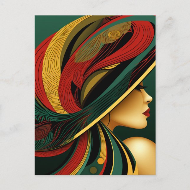 EXTRAVAGANT HAT PARADE #10 POSTKARTE (Vorderseite)