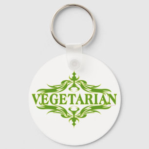 Extravagant in grün - vegetarisch schlüsselanhänger