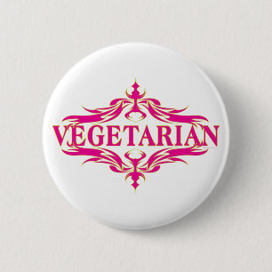 Extravagant in Rosa - Vegetarin Button