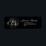 Extravagant Joy Christmas Calligraphy Lettering in<br><div class="desc">Dieses Label ist für sich genommen wunderschön,  passt aber auch zu den Karten,  Aufklebern und Porto,  die als Set zusammengehören. Es gibt verschiedene Versionen. Sehen Sie sich die Sammlung,  die diese Schrift in unserem Geschäft 26_Characters,  unter der Joy to the World Section of Christmas</div>