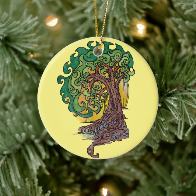 Extravagant Keramik Ornament (Baum)