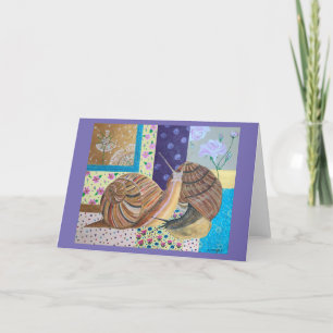 Extravagant Love snail design Karte
