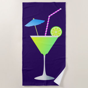 Extravagant Margarita Cocktail Night Life Beach Ha Strandtuch