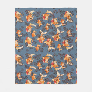 Extravagant Oranda Goldfish Fleecedecke