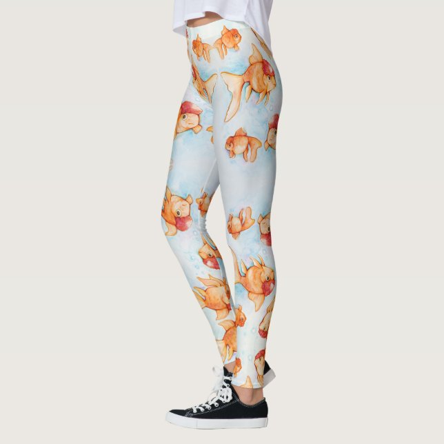 Extravagant Oranda Goldfish Leggings (Links)