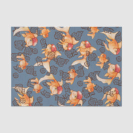 Extravagant Oranda Goldfish Seidenpapier