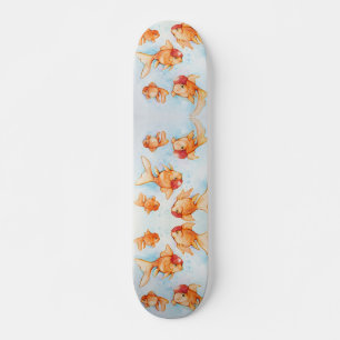 Extravagant Oranda Goldfish Skateboard