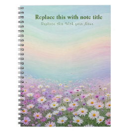 Extravagant Pastell Floral Notebook Notizblock