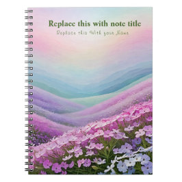 Extravagant Pastell Floral Notebook Notizblock