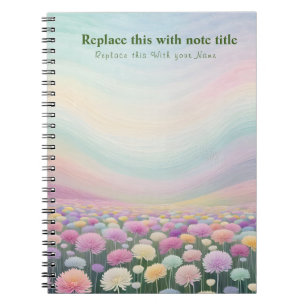 Extravagant Pastell Floral Notebook Notizblock