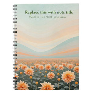 Extravagant Pastell Floral Notebook Notizblock