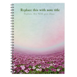 Extravagant Pastell Floral Notebook Notizblock