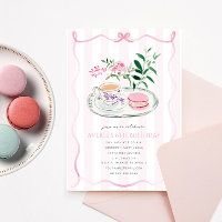 Extravagant Pink Bow Macaron Teezeremonie Party Co