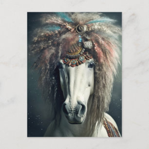 Extravagant Pony Postkarte
