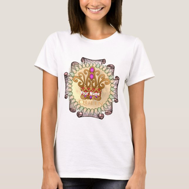 Extravagant Queen Crown T-Shirt (Vorderseite)
