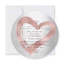 Extravagant Rosa Rose Gold Herz Silber Geburtstag