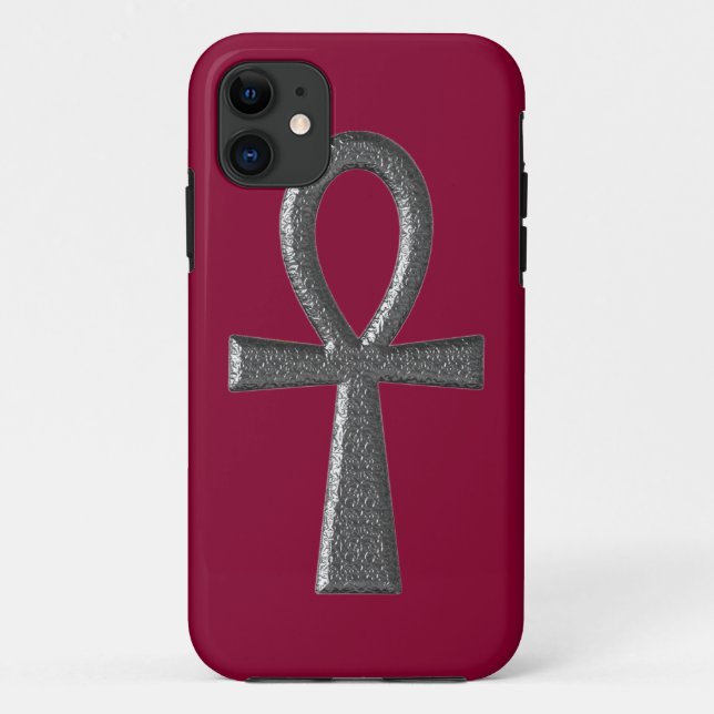 Extravagant Silver Ankh Case-Mate iPhone Hülle (Rückseite)
