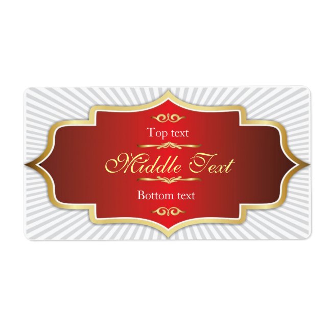 Extravagant Style Jam Jelly Label Red (Vorne)