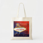 Extravagant Twilight Las Vegas Wedding Bridesmaids Tragetasche<br><div class="desc">Fantastische Las Vegas Schilder und hübsche Silhouetten aus Palmen, glitzernde Sterne und rosa und blaue Hintergrundbilder illustriert auf den Bridesmaids Gift Bags. Erstellen Sie einen wunderschönen und einzigartigen Sake für Ihre besonderen Brautmädchen, indem Sie die Tasche eins nach dem anderen anpassen! ((Sie finden die passenden Hochzeitsessentials & Favoriten in diesem...</div>