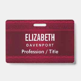 Extravagant und elegant roter Hintergrund Stilvoll Ausweis