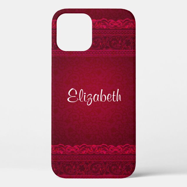 Extravagant und elegant roter Hintergrund Stilvoll Case-Mate iPhone Hülle (Rückseite)
