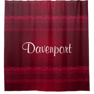 Extravagant und elegant roter Hintergrund Stilvoll Duschvorhang