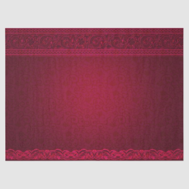 Extravagant und elegant roter Hintergrund Stilvoll Seidenpapier (Vorderseite)