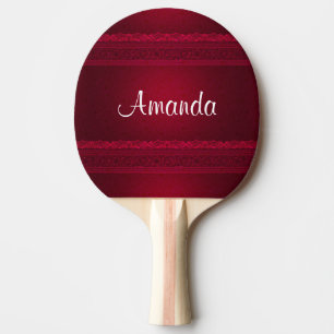 Extravagant und elegant roter Hintergrund Stilvoll Tischtennis Schläger
