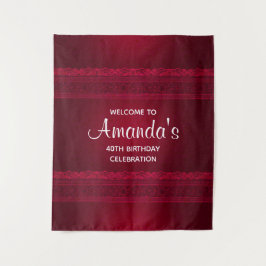 Extravagant und elegant roter Hintergrund Stilvoll Wandteppich