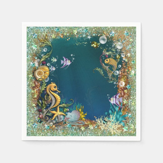 Extravagant unter der Hochseegesellschaft Serviette (Vorderseite)