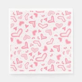 Extravagant Valentine Hearts Serviette