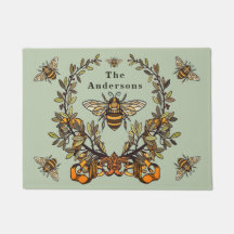 Extravagante Bienen personalisieren Doormat