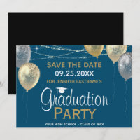 Extravagante Bildungspartei Save the Date Einladun