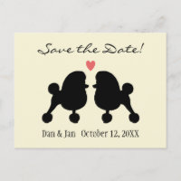 Extravagante Black Toy Poodles Wedding Save the Da