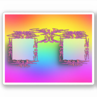 EXTRAVAGANTE Brillenaufkleber ansehen Aufkleber