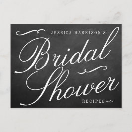 Extravagante Chalkboard Brautparty Rezeptionskarte Einladungspostkarte