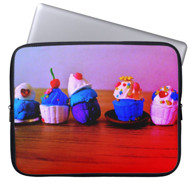 Extravagante Cupcakes Laptopschutzhülle (Vorderseite)