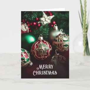 Extravagante elegante Viktorianische Weihnachtsbäl Feiertagskarte