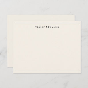 Extravagante Elfenbeingrenze Mitteilungskarte