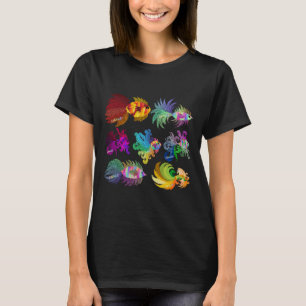 Extravagante Farbfische nach Heather Nafe Art T-Shirt