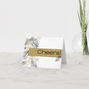 Extravagante Feathers jubeln! Mitteilungskarte